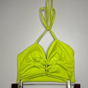 Neon Green Halter Top